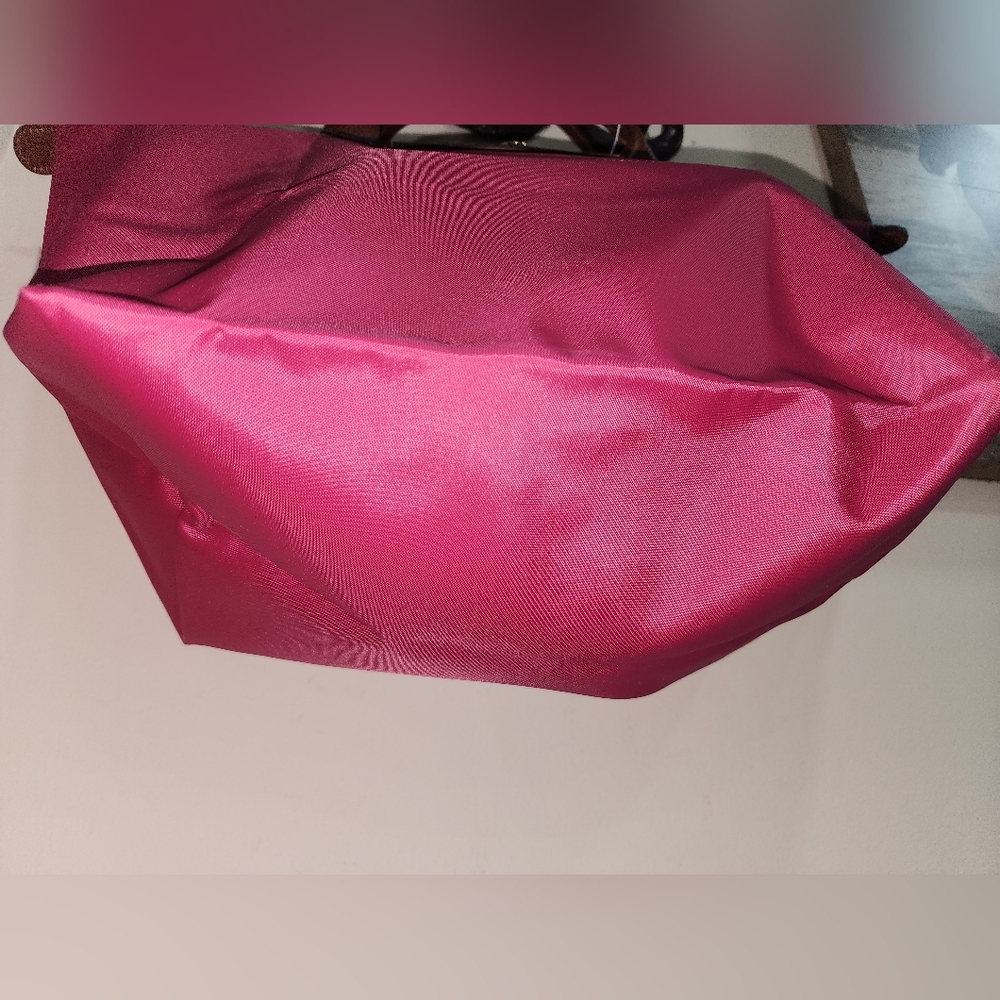 LongChamp Le Pliage Pink Brown Purse Bag Tote LC - Picture 12 of 12